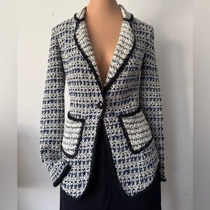 ST JOHN Women's Textured Blazer Jacket Size 0